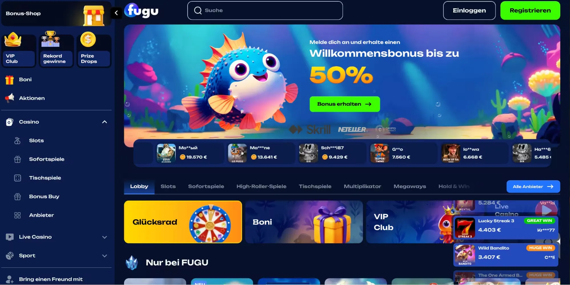 Live-Wetten und Cash-out bei Fugu Casino Live-Wetten und Cash-out bei Fugu Casino